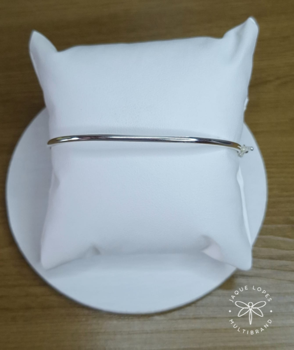 Bracelete Prata 925 fio meia cana 2,2mm