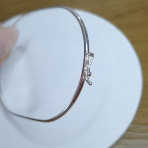 Bracelete Prata 925 fio meia cana 2,2mm