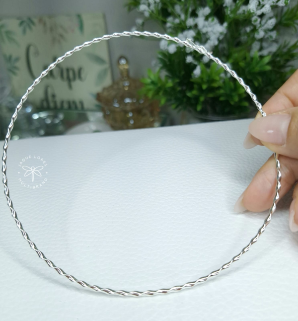 Chocker Prata 925 aro 11,5mm diâmetro