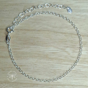Pulseira Prata 925 elo redondo com extensor