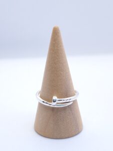 Anel Prego Inspiração Cart liso Prata 925