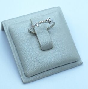 Anel chave tiffany cravejada envelhecido Prata 925 - Importado