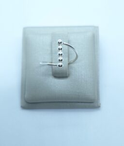 Anel 5 bolinhas 3mm Prata 925