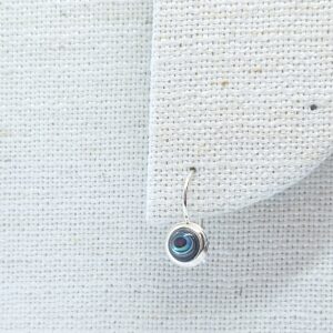Brinco Gancho Abalone Prata 925