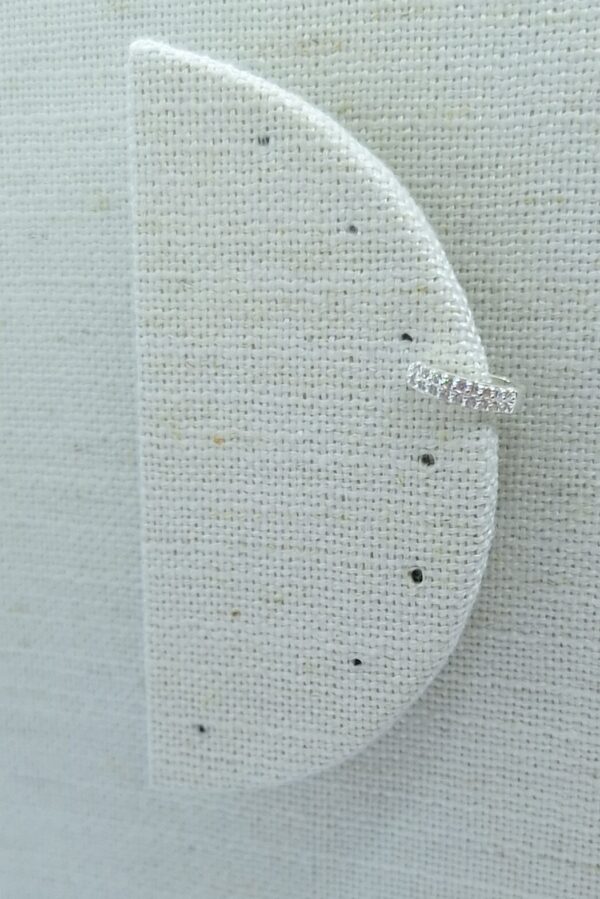 Piercing Fake Micro Zirconia Prata 925