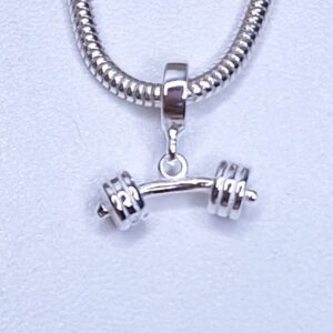 Berloque Halter liso 14,7mm Prata 925