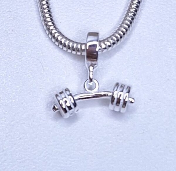 Berloque Halter liso 14,7mm Prata 925