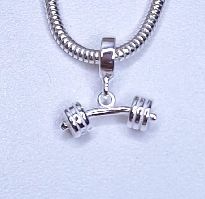 Berloque Halter liso 14,7mm Prata 925