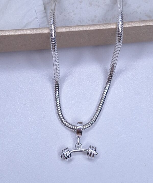 Berloque Halter liso 14,7mm Prata 925
