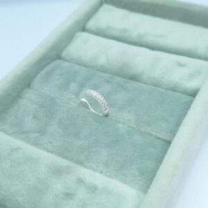 Piercing Fake Micro Zirconia Prata 925