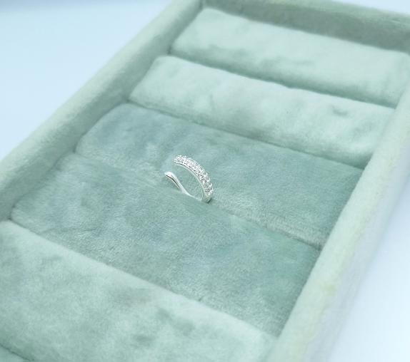 Piercing Fake Micro Zirconia Prata 925