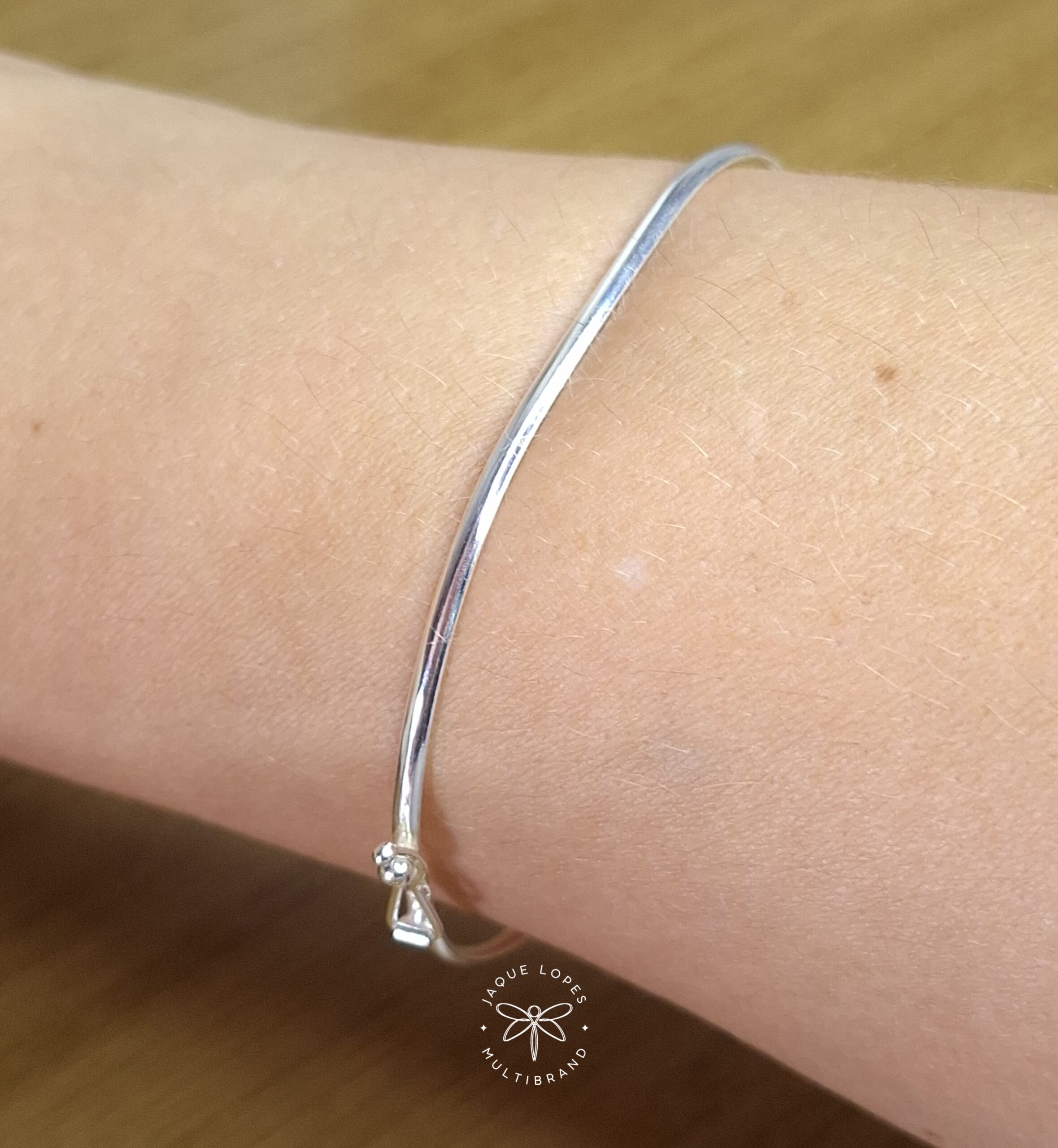 Bracelete 1,9mm fio anatomico Prata 925