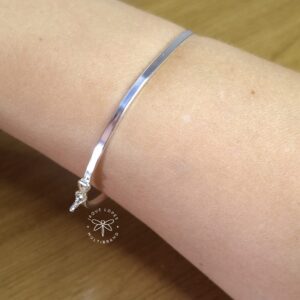 Bracelete 2,2mm fio quadrado Prata 925