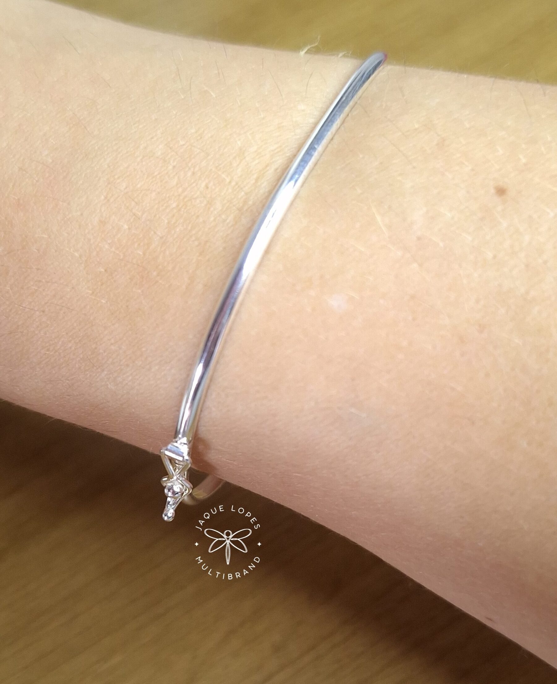 Bracelete 2,2mm fio anatomico Prata 925