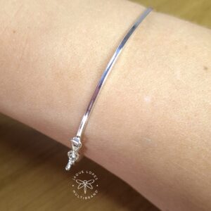 Bracelete 1,4mm fio quadrado Prata 925