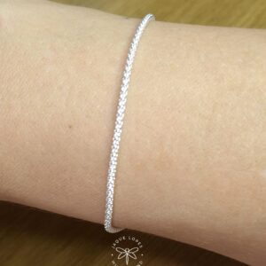 Pulseira Pipoca 1,5mm 18cm Prata 925