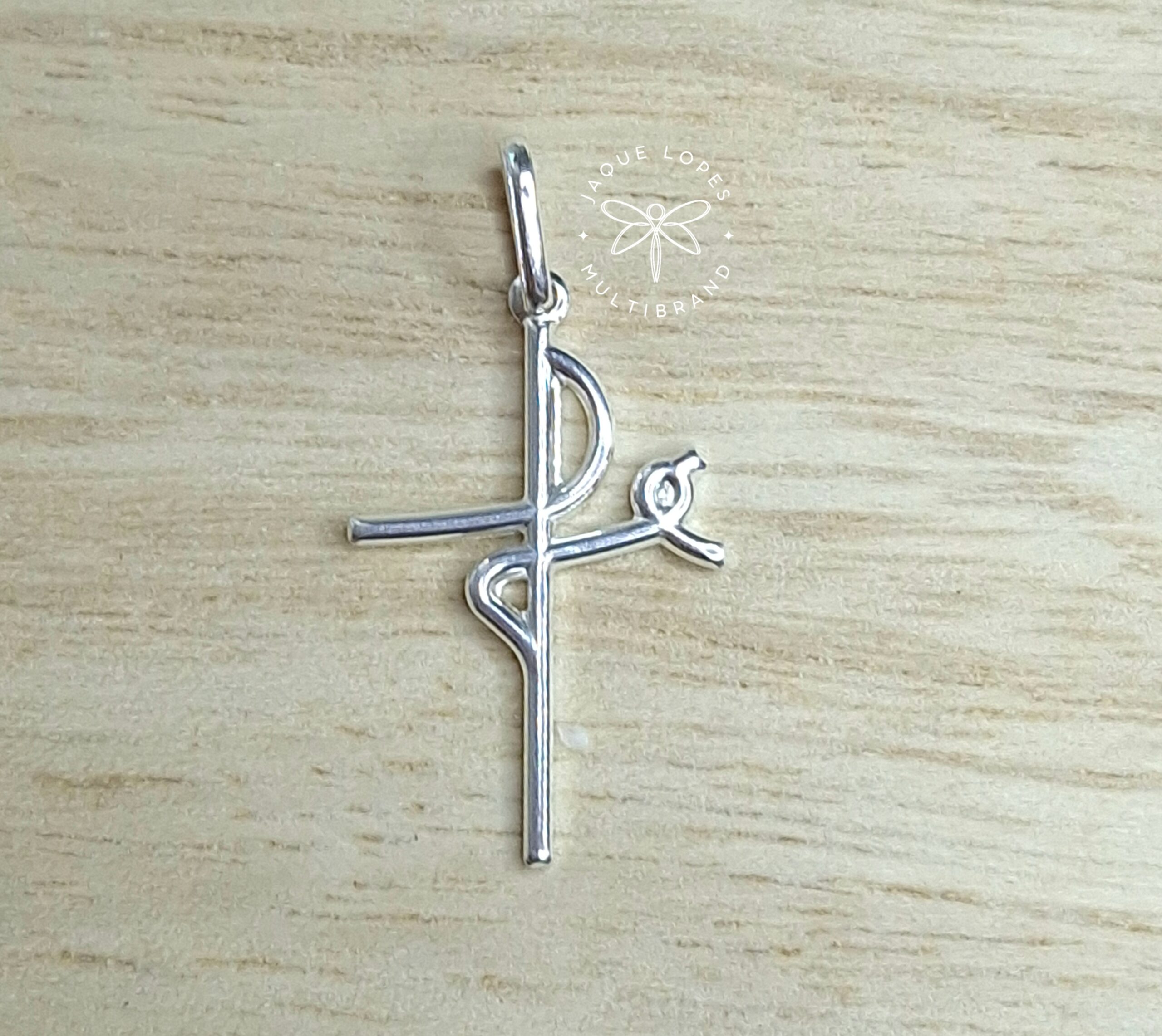 Pingente Fé 22mm Prata 925
