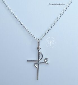 Pingente Fé 22mm Prata 925
