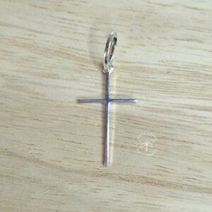 Pingente Cruz delicada 18mmx12mm Prata 925