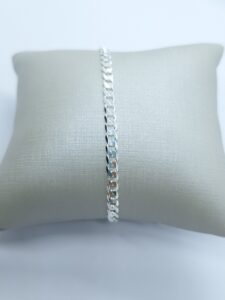 Pulseira Elos grossos unissex 21cm Prata 925