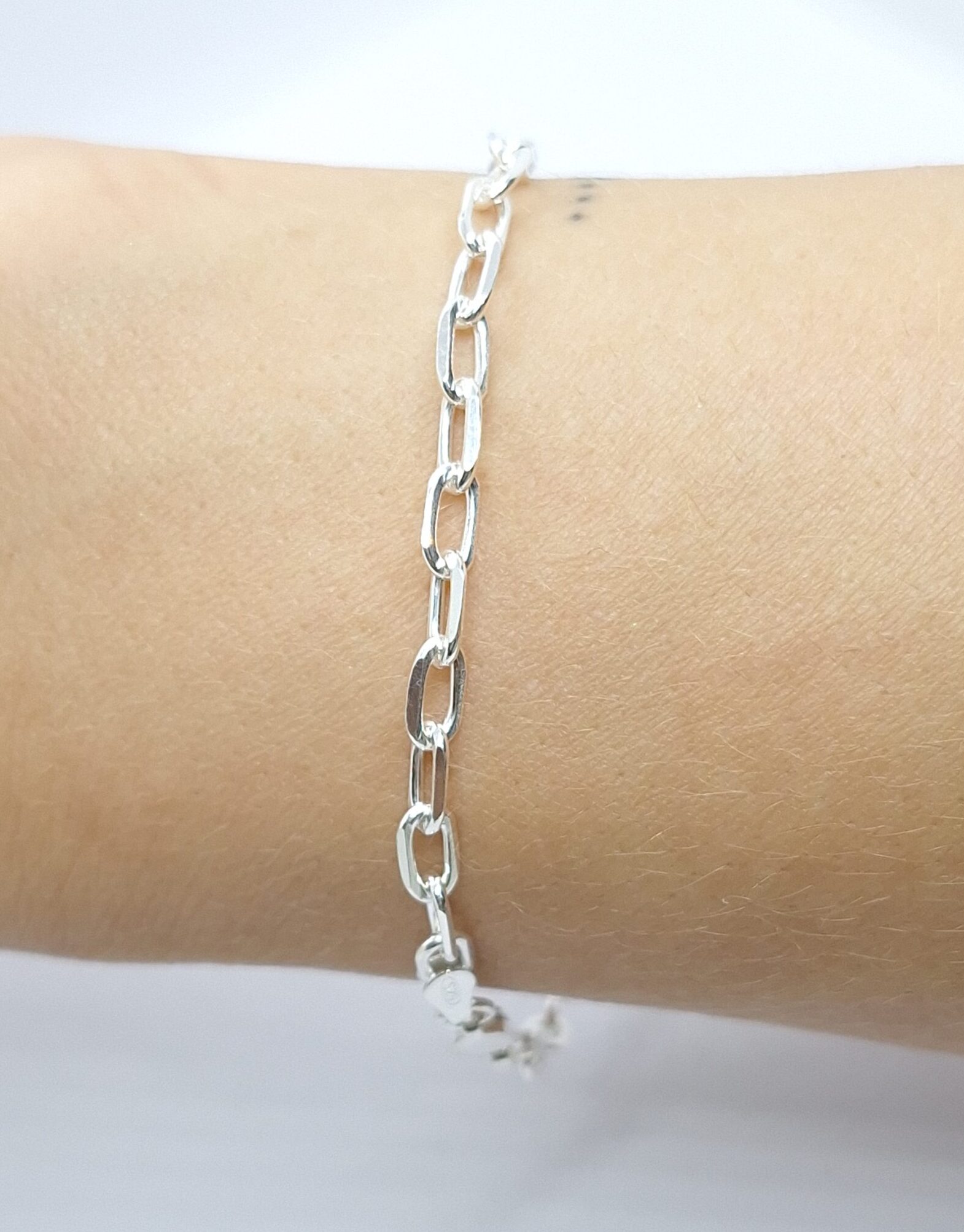 Pulseira Elos 19cm Prata 925