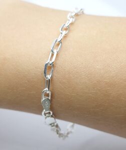 Pulseira Elos 19cm Prata 925