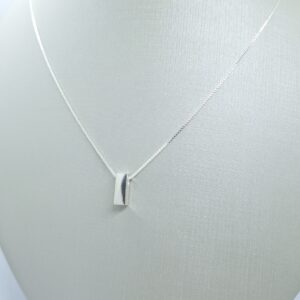 Colar Pingente Palito 3D Prata 925