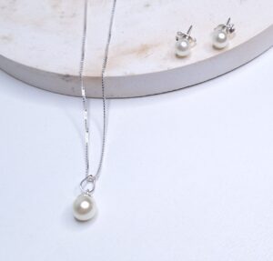 Pingente Pérola 5mm Prata 925