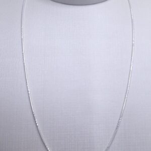 Corrente Rabo de rato com detalhe 45cm Prata 925