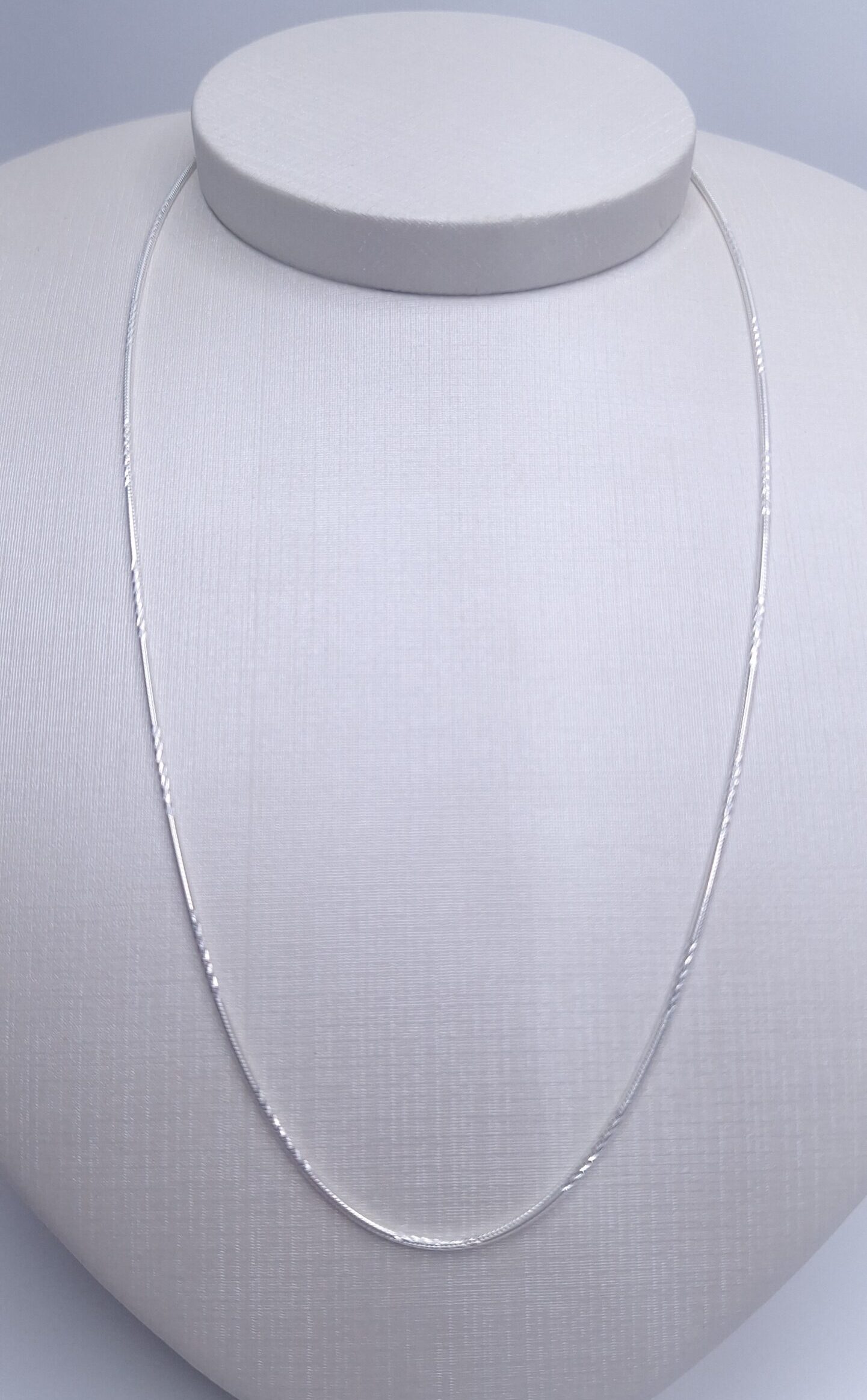 Corrente Rabo de rato com detalhe 45cm Prata 925