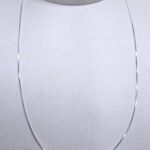 Corrente Rabo de rato laminada 0,7mm 45cm Prata 925