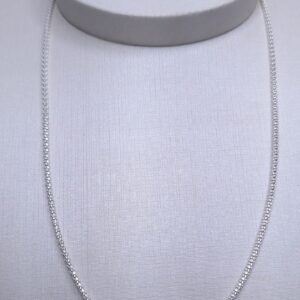 Corrente Pipoca 1,3mm 40cm Prata 925