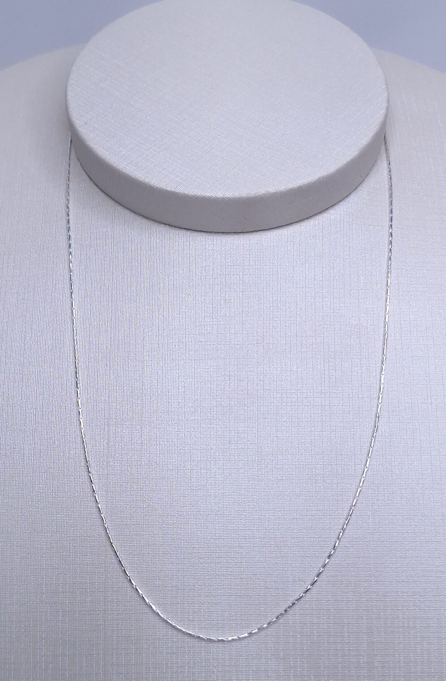 Corrente ponto peruano 1.0mm 40cm Prata 925