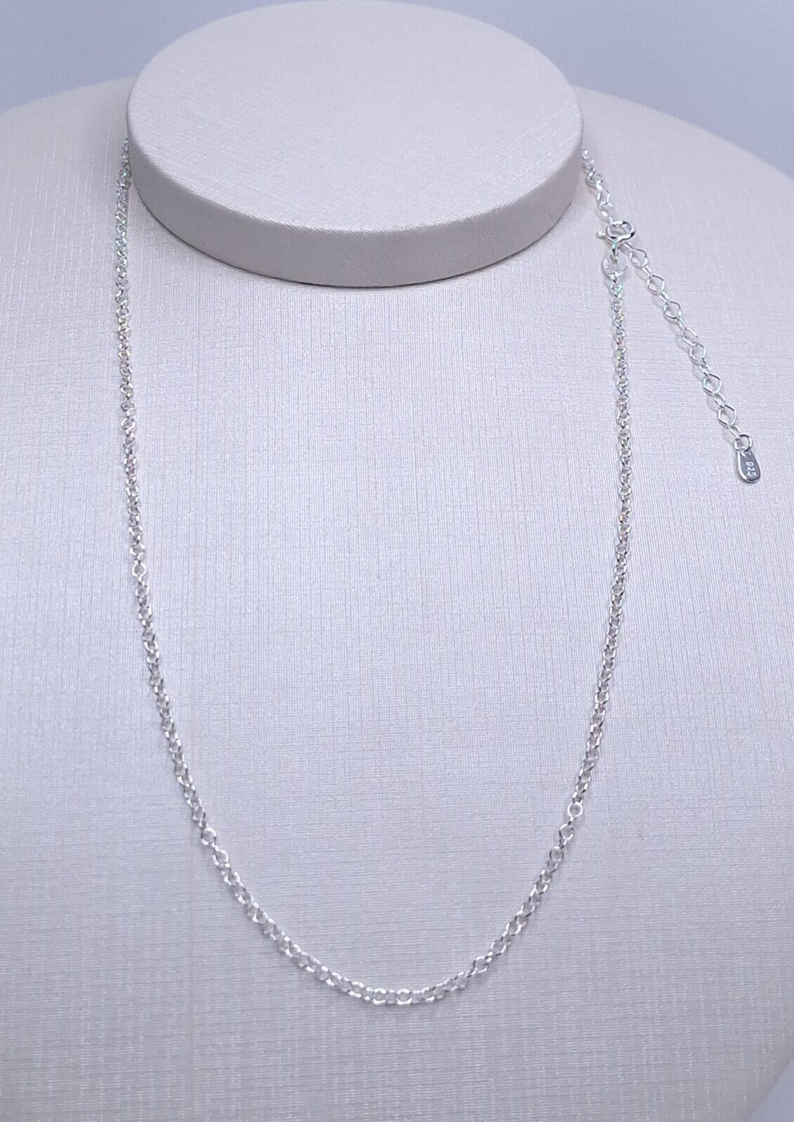 Corrente Elo Português 40cm Prata 925