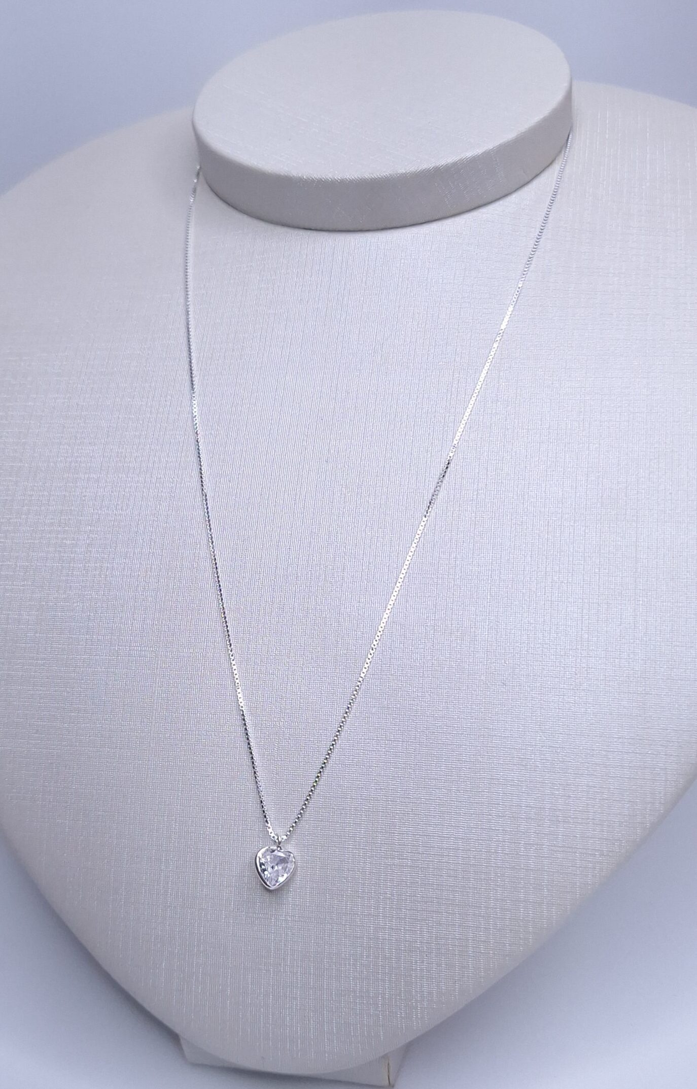 Colar ponto de luz coração Prata 925