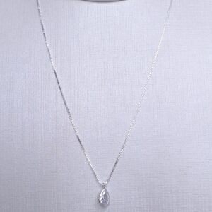 Colar ponto de luz gota Prata 925