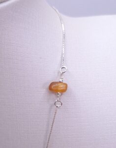 Colar de Âmbar Báltico natural original e Prata 925