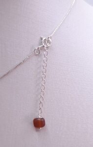 Colar de Âmbar Báltico natural original e Prata 925