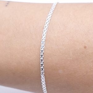 Pulseira Bismark 18cm Prata 925