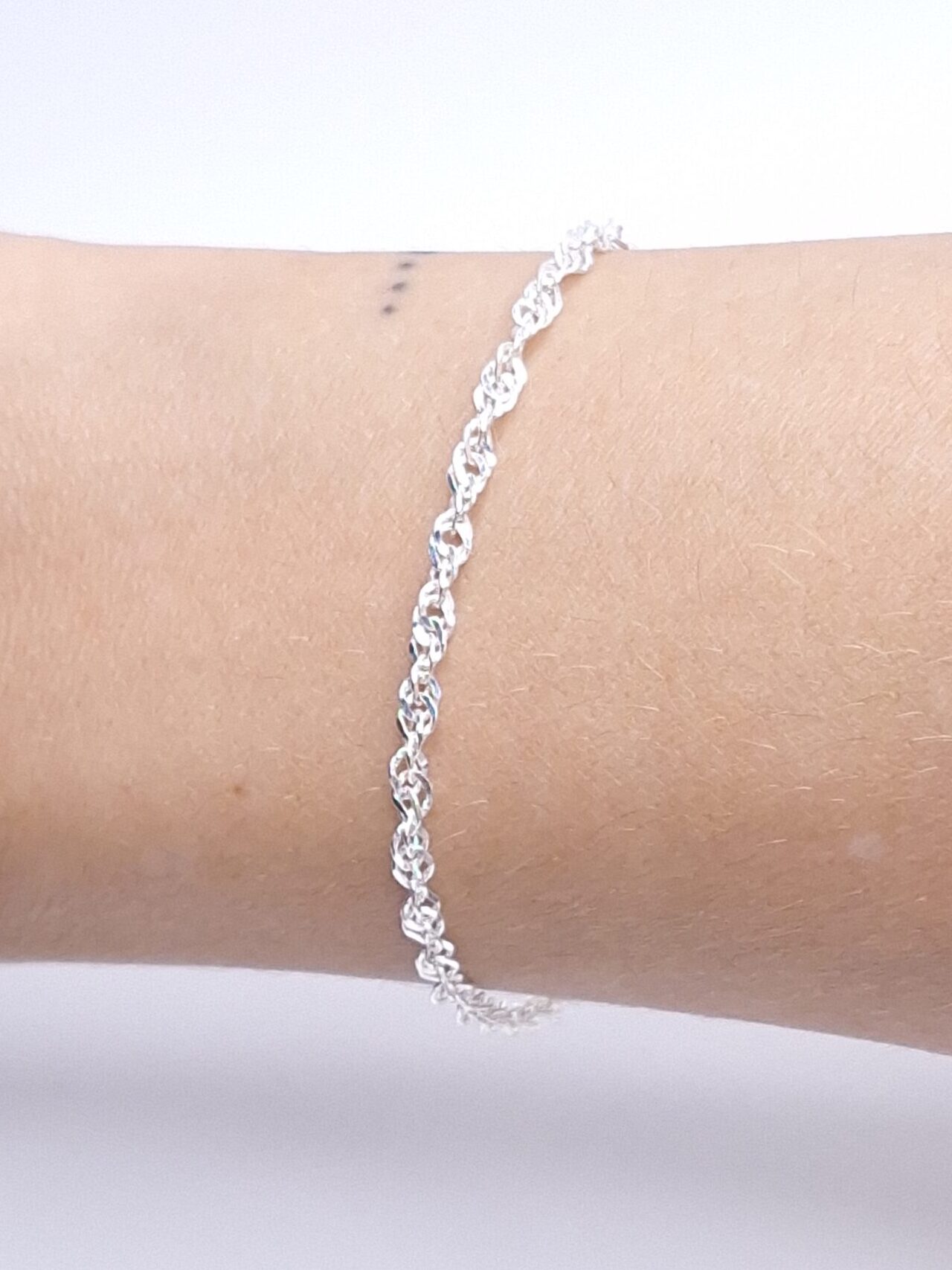 Pulseira Singapura 19cm Prata 925