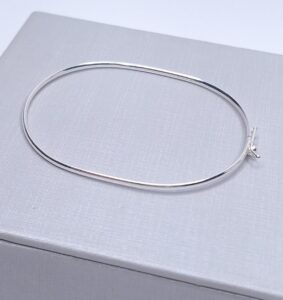 Bracelete 1,9mm fio anatomico Prata 925