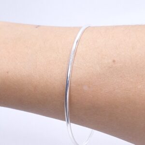 Pulseira Redondo Cigana 6,5mm Prata 925