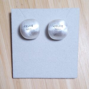 Brinco Argola Esfera Bold Acetinada Insp. Alta Joalheria 18mm B. Ródio Branco