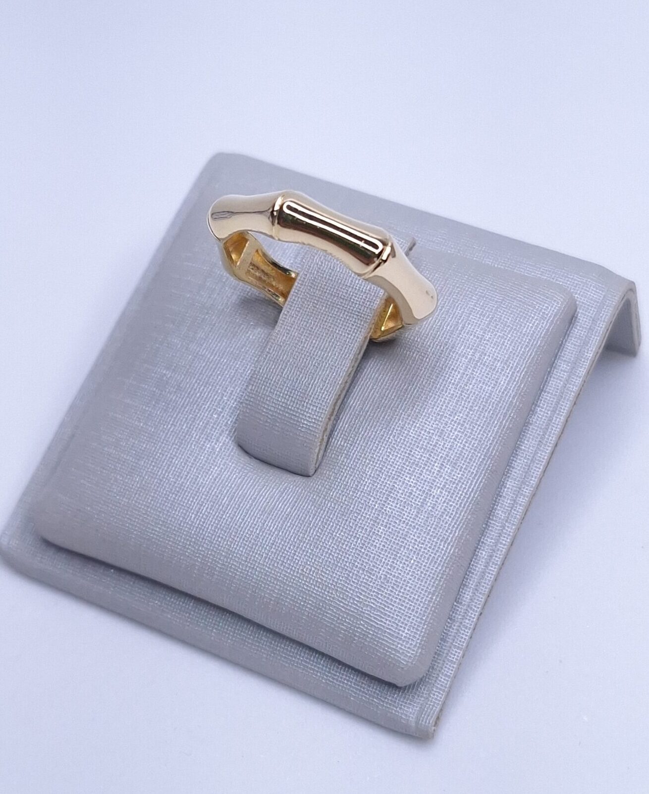 Anel Sextavado liso Banho de Ouro 18k