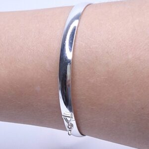 Bracelete Conduite 6mm polido Prata 925