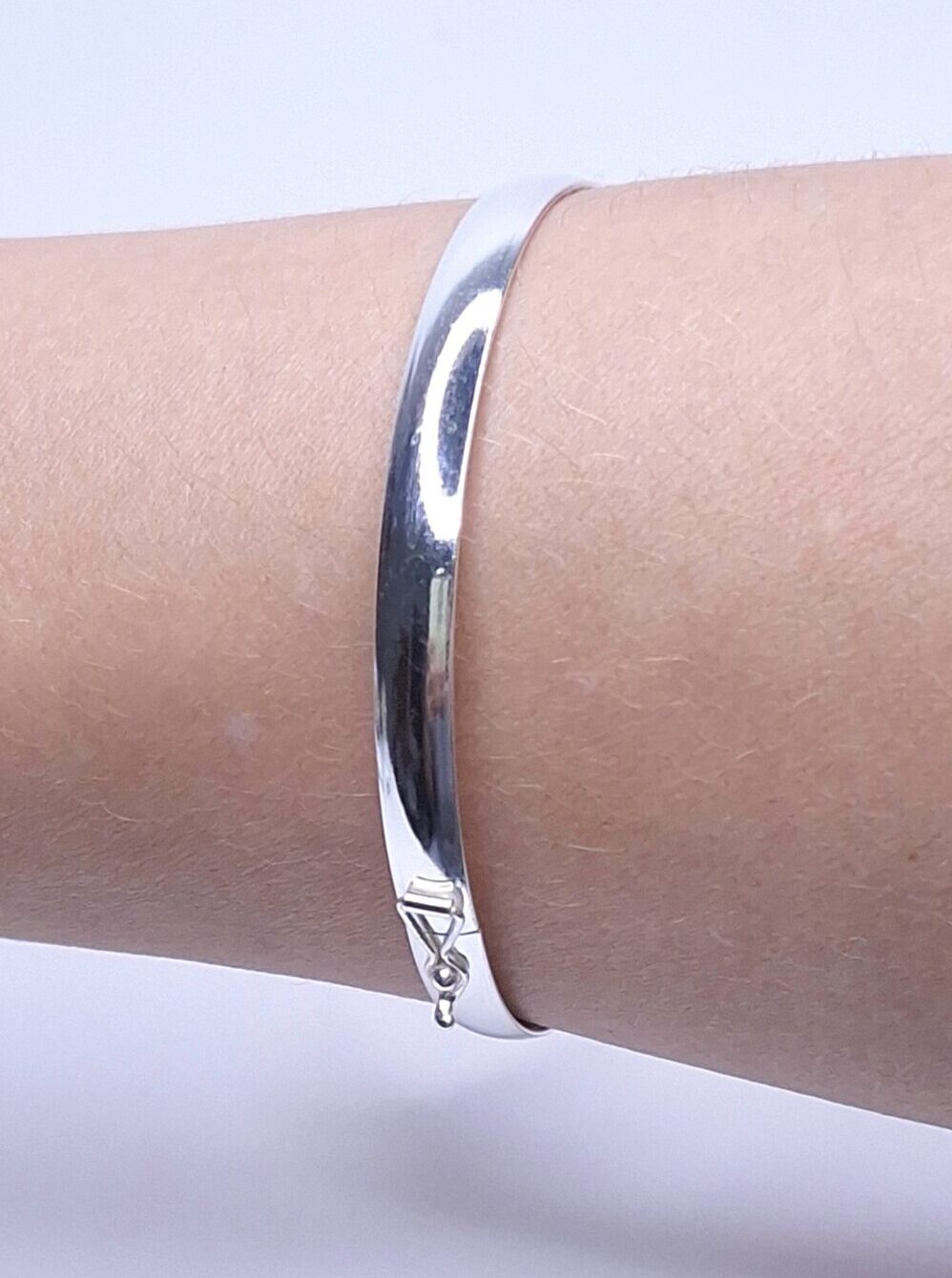 Bracelete Conduite 6mm polido Prata 925