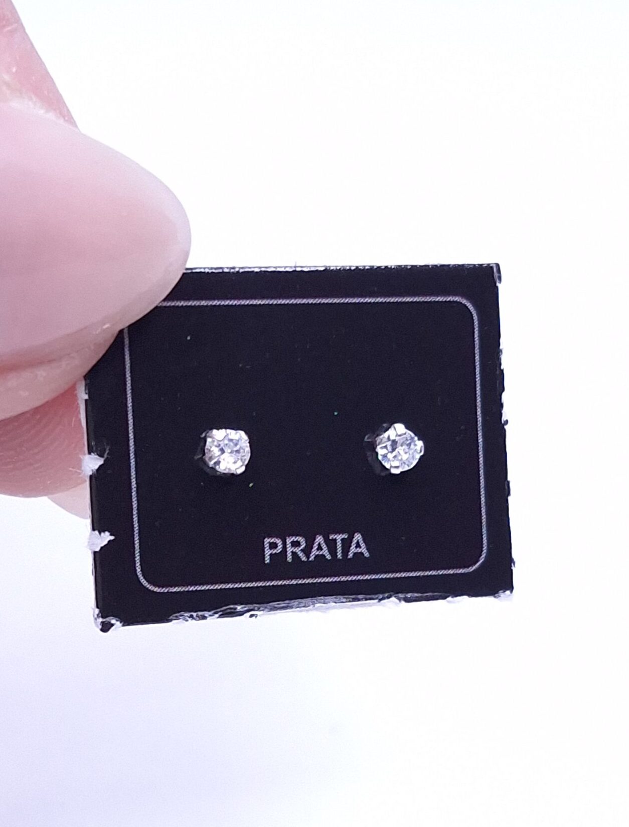 Brinco Ponto de luz Zirconia 2mm Prata 925
