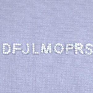 Pingente letra zirconia cravejada 5mm Prata 925