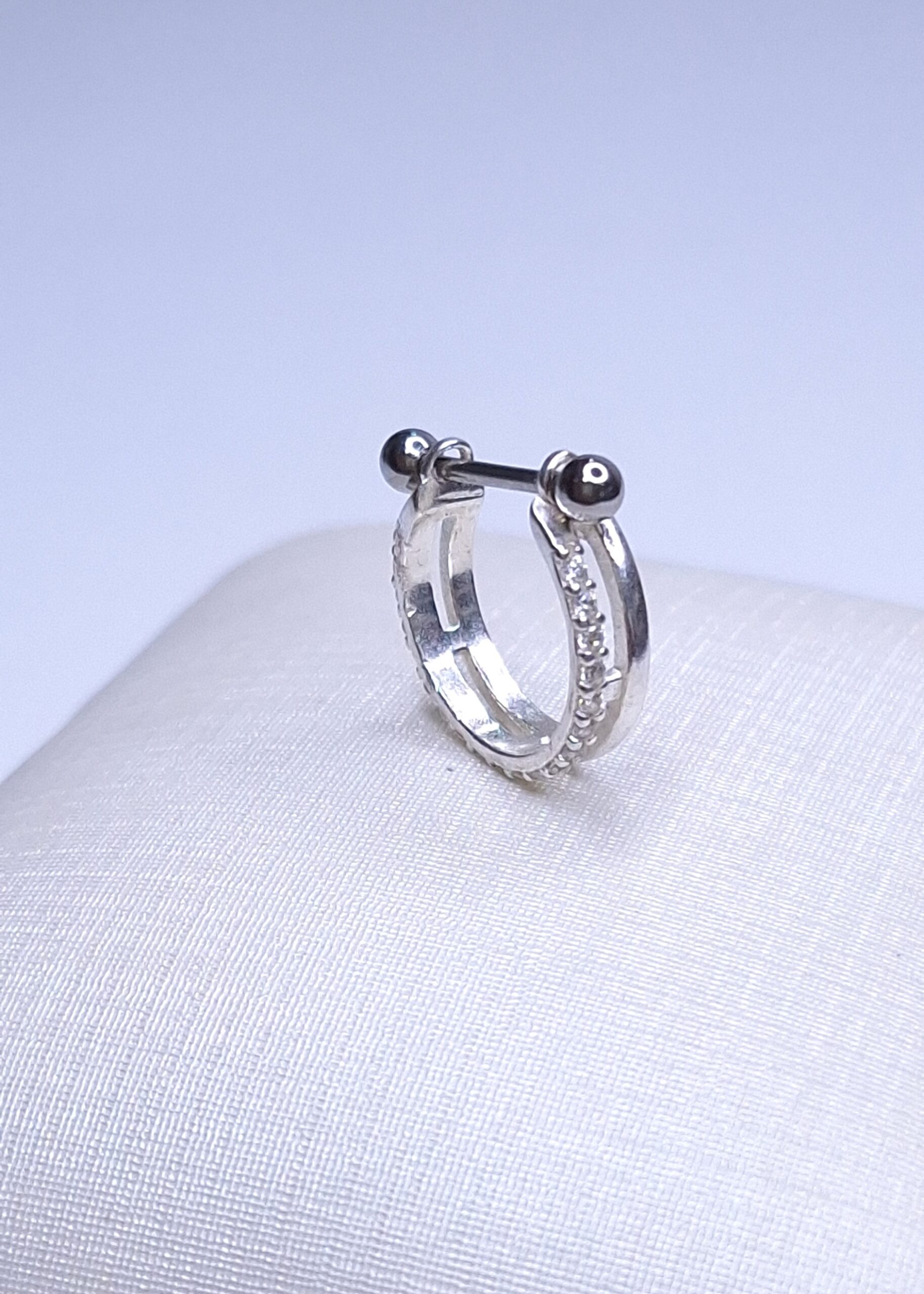 Piercing para conch 10mm Prata 925