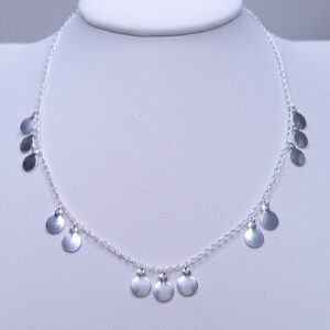 Chocker colar medalhas 35+3cm Prata 92500008SER